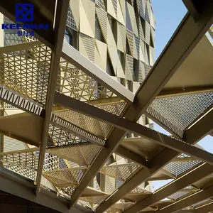 Декоративные золотые панели терракотовый дизайн фасада для внешней алюминиевой облицовки для стен здания отеля