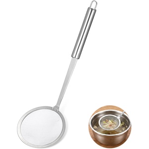 กระชอนกรองอาหารสแตนเลส 304 สำหรับพาสต้าและอาหารทอด - Product Image 1