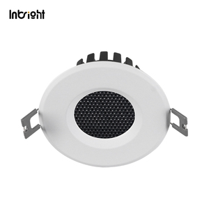 Plafonnier LED COB encastré à bord plat, IP65, verre de sécurité en option, avec grille en nid d'abeille, pour hôtel, salle de bain, restaurant - Product Image 5