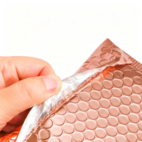Enveloppes d'expédition à bulles métalliques, résistantes à la pression, anti-poussière, surface mate, réutilisables pour l'envoi de cadeaux, certifiées ROHS