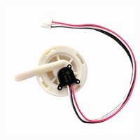 Capteur de Flux Turbine Liquide Alimentaire Effet Hall 2.5L par Min Sortie Impulsion Machine Café DC24V Débitmètre