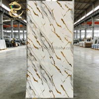 Panneau PVC Marbre Moderne 1220*2440*3mm Écologique Anti-UV Imperméable Ignifuge pour Maison, Hôtel, Cuisine, Salle de Bain, Hôpital