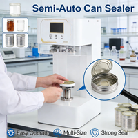 Scelleuse électrique semi-automatique en acier inoxydable pour bouteilles et canettes, machine de scellage par induction, haute précision, pression réglable, produit