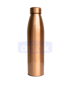 Classic <b>Plain</b> Copper Reusable Eco-Friendly Leakproof Portable <b>Water</b> <b>Bottle</b> for Outdoor Home Office Dining Travel - Product Image 5