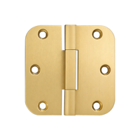 Charnières de porte intérieures OEM modernes en laiton massif 3,5 po x 3,5 po x 3 mm, paire à roulement carré, ouverture à 180°, 6 trous, pour salle de bain, chambre, entrée