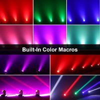 100W LED Moving Head Bühnenbeleuchtung 2-Seiten Wash Beam Effekt RGBW 4-in-1 DMX Soundaktiv für DJ Party Bar Show Hochzeitsbeleuchtung