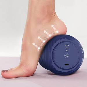 Prix usine vente en gros et personnalisation Double tambour cacahuète Yoga petit rouleau de <span class=keywords><strong>massage</strong></span> en mousse vibrante pour la relaxation musculaire - Product Image 4