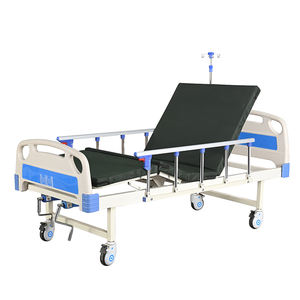 2025 nuevo modelo de cama de <span class=keywords><strong>Hospital</strong></span> Manual con marco reforzado de ajuste de altura suministro durante todo el año para pacientes postrados en cama - Product Image 5
