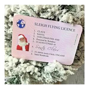 Санта Клаус летная Лицензия Международная Лыжная Летающая водительская Лицензия Рождественский подарок для детей