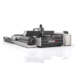 Fiber laser cutting machine for CS SS Alu sheet metal Razortek cnc 1500w 2000W 3000W raycus With rotation axis air compressor