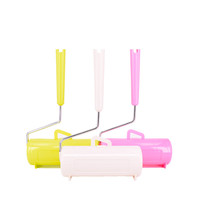 Neues Design handbuch Kunststoff-Reinigungs band reiniger Bett vorhänge Teppich Sticky Lint Roller Manuelle Kunststoff-Teppich Sticky Lint Roller
