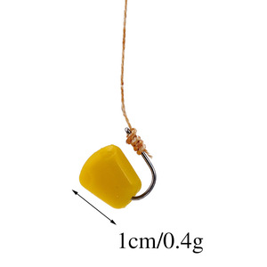 50 leurres souples Luya, imitation flocon de maïs flottant, appât parfumé pour la pêche en mer et en eau douce, équipement de pêche en extérieur - Product Image 5