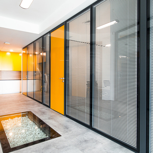 Cloison de séparation <span class=keywords><strong>acoustique</strong></span> en verre pour <span class=keywords><strong>bureau</strong></span> Foshan, cloison en verre pour immeuble de bureaux - Product Image 1