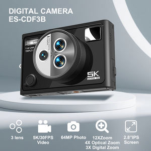 Nouvel arrivage Appareil photo numérique Wifi 3 objectifs 5K vidéo 64MP avec écran IPS de 2.8 pouces et lumière LED pour la photographie - Product Image 3