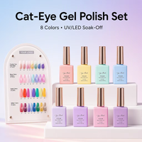 Missgel 2026 Hema&TPO Free Cat Eye Series Magnet Glitter UV Gel Nail Polish DIY Enamel Kit 8 Couleurs Hema Free Cat Eye Gel Set