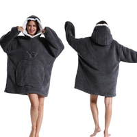 Pyjama à capuche en polaire épais, chaud et coupe-vent, unisexe, pour la maison et les occasions décontractées