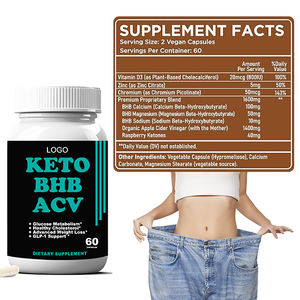 Cápsulas de Vinagre de Sidra de Manzana Keto BHB de Marca Privada OEM, Suplementos Keto ACV BHB para Apoyo Metabólico y Bienestar Diario - Product Image 2