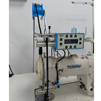 Machine à coudre motorisée informatisée MC-6D à 6 sections avec unité d'alimentation élastique et alimentation par bande supérieure pour usage domestique