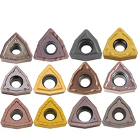 Plaquettes de fraisage en carbure de haute résistance, forme triangulaire, pour tournage CNC de l'acier dur, à alimentation rapide, durée de vie prolongée