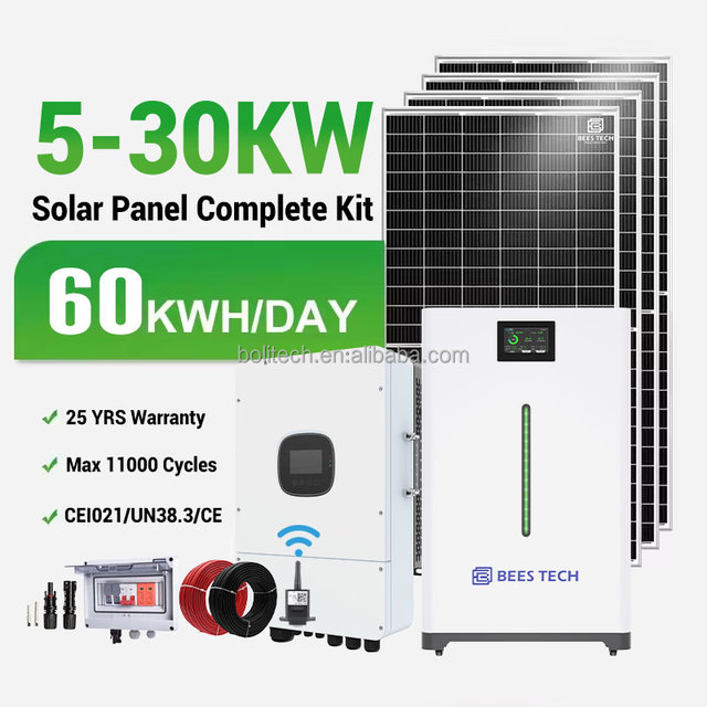 Solar Panel Complete Kit 48V 51.2V 5KW 10KW 20KW 30KW 60kwh/Day Home Battery Systems Lifepo4 Solar Battery Solar Energy System