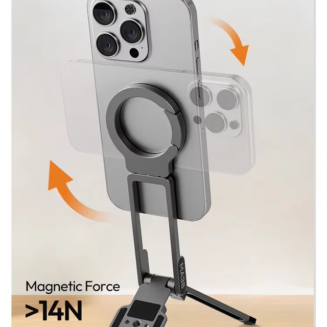 Ulanzi MA38 MagLock Phone Stand Magnetic Phone Stand with Hidden Hook for Slopes Walls for iPhone 16 15 14 13
