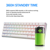 Clavier mécanique 84 touches, 61 touches, Royal Kludge RK61 RK818, clavier de jeu pour ordinateur portable, clavier 60%, Teclado Clavier case RK 61, directement de l'usine