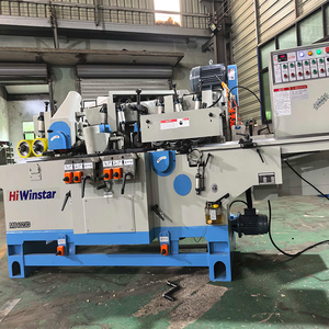 Planchetteuse-dégauchisseuse industrielle à quatre têtes pour parquet en bois massif, rainurage et languettage, robuste - Product Image 6