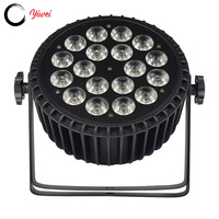 18X18W 6in1 Barre lumineuse d'étape de pair plat de fonte d'aluminium RGBWA + LED UV allume le mode de contrôle DMX512