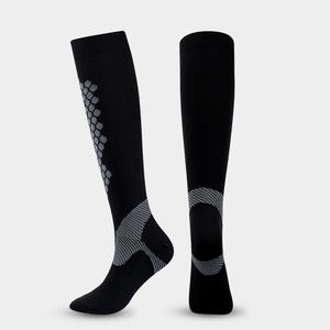 Chaussettes de compression en nylon unisexes, hauteur genou, pour le sport en plein air et le cyclisme - Product Image 5