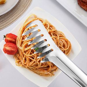 Pince de cuisine en acier inoxydable de haute qualité pour servir les spaghettis, les pâtes et les nouilles – Outil métallique premium - Product Image 4
