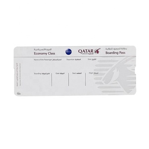 Alta calidad de encargo barato papel de aerolínea equipaje vuelos entradas - Product Image 4