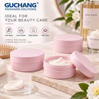 Pot en PP à large ouverture noir mat rose 50ml 100ml, pot en plastique 3oz avec couvercle, récipient cosmétique vide pour crème et gommage corporel