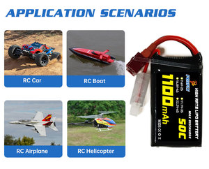 PONFLY <span class=keywords><strong>1100mAh</strong></span> 50C 2S 7,4 V batería de coche RC de alta calidad 3S 11,1 V <span class=keywords><strong>1100mAh</strong></span> batería Lipo para Rc modelo barco batería de polímero de litio - Product Image 5
