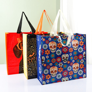 Bolsas tejidas de PP recicladas al por mayor, bolsas tejidas de polipropileno laminado, bolsas de compras reutilizables con logotipo personalizado - Product Image 1