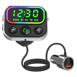 Voiture <span class=keywords><strong>Transmetteur</strong></span> <span class=keywords><strong>FM</strong></span> Voiture Sans Fil Chargeur Meilleure Vente <span class=keywords><strong>Bluetooth</strong></span> 5.0 USB Port,mp3 Lecteur MP3 / WMA / WAV/ APE / FLAC 12 Mois 10M - Product Image 1