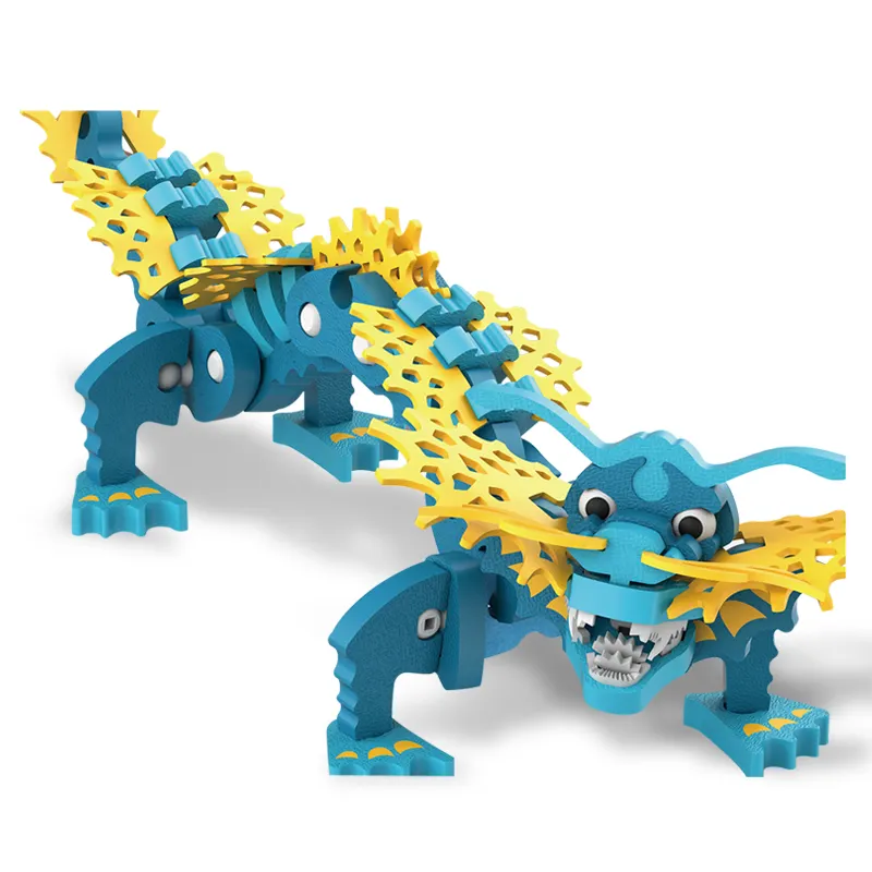 90pcs DIY Montieren Sie Eis drachen 3d Puzzle große Eva Schaum weiche Bausteine Spielzeug