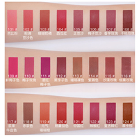 Beauté Glacé 24 Couleurs Naturel Mat Brillant À Lèvres Sexy Nude Liquide Rouge À Lèvres Étanche Brillant À Lèvres Antiadhésif Coupe Lip Glaze
