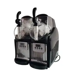 Double Tank Slush Machine 2.5L*2 Commercial Snow Melting Machine 300W Cold Drink Dispenser Ice Cream Maker