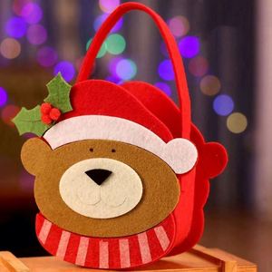 Bolsas de Regalo Navideñas de Fieltro de Nuevo Diseño para Fiestas Navideñas, Bolsa de Fieltro para Dulces con Asas para Adornos Navideños - Product Image 6