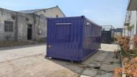 Bureau mobile en conteneur, bâtiment modulaire préfabriqué en conteneur de 20 pieds/40 pieds, espace commercial portable personnalisable
