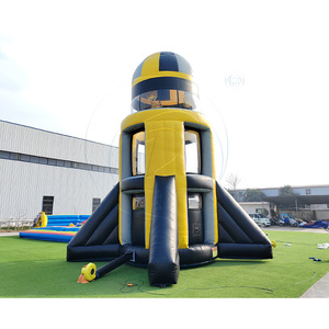 <span class=keywords><strong>Simulador</strong></span> Inflable Gigante con Forma <span class=keywords><strong>de</strong></span> Cohete Espacial, Juego Deportivo <span class=keywords><strong>de</strong></span> Aventura con Paracaídas para 3 Adultos, para Uso en Exteriores - Product Image 4