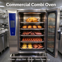 Four à convection intelligent à 10 plateaux, électrique avec vapeur, four à sole électrique avec vapeur pour pain et poulet