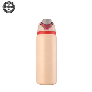 Bouteille d'eau isotherme en acier inoxydable avec paille, bouteille d'eau <span class=keywords><strong>de</strong></span> sport sans BPA, idéale pour les voyages - Product Image 3