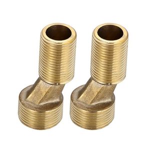 Tùy chỉnh cài đặt vòi hoa sen trộn van cong ống đồng thau Lập Dị vòi doanh phụ kiện mở rộng Adapter uốn cong - Product Image 5