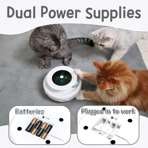 Interactive 3-in-1 Cat Toys Fluttering Butterfly Exercise Pet Toy Moving Pet Interactive Movement Toys Feather Track Balls
