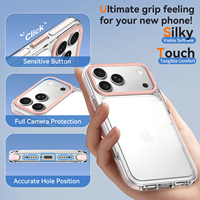 Coque de téléphone magnétique Silky Touch avec protection intégrale de l'appareil photo, découpes précises, antichoc pour iPhone 17 18