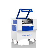 Machine de découpe et gravure laser CO2 LM-6040-80WQ 100W 2 pour le traitement de l'acrylique, du bois, du MDF et du cuir, OEM, mobile, best-seller