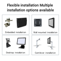 Tout en un pc 4gb sans ventilateur oem marque ordinateurs de bureau à écran tactile ordinateur android 11 écran tactile panneau pc industriel ordinateur intégré
