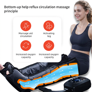 Masseur pour les pieds et les jambes à compression d'air réglable pour la récupération sportive et la relaxation complète des jambes avec minuterie AS ALL STAR CE - Product Image 3