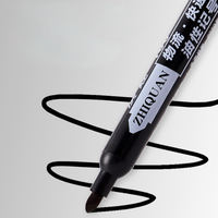 Marqueur permanent imperméable à l'encre huileuse noire/bleue/rouge, sans effacement, en gros, avec encre non toxique, bon prix